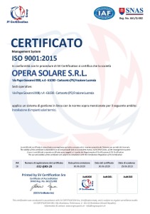 ISO 9001_OPERA SOLARE-29.06.2023 Certifcato rev. 00